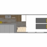 Implantation chambre à l'étage - Camping 5 étoiles île de Ré