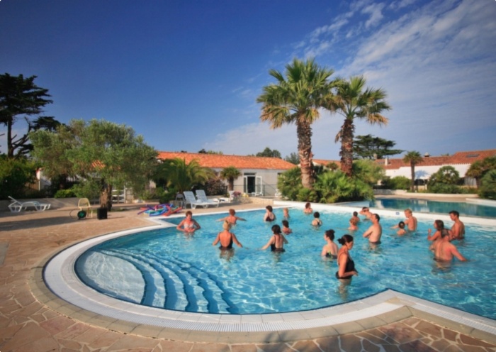 Cours d'Aquagym - Camping 5 &eacute;toiles l'Oc&eacute;an et Spa