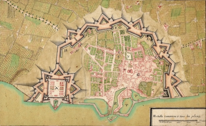Plan des fortifications de Vauban à Saint-Martin-de-Ré